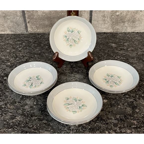 7 Vintage 5 1/2” Sheraton Fruit Berry Bowls Harmony House Fine China Sears #3250 - Picture 2 of 4